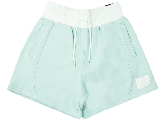 Women's Jordan Flight Fleece Shorts in Light Dew / Barely Green