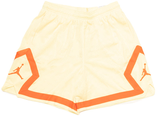 Women's Jordan (Her)itage Diamond Shorts in Citron Tint / Rush Orange