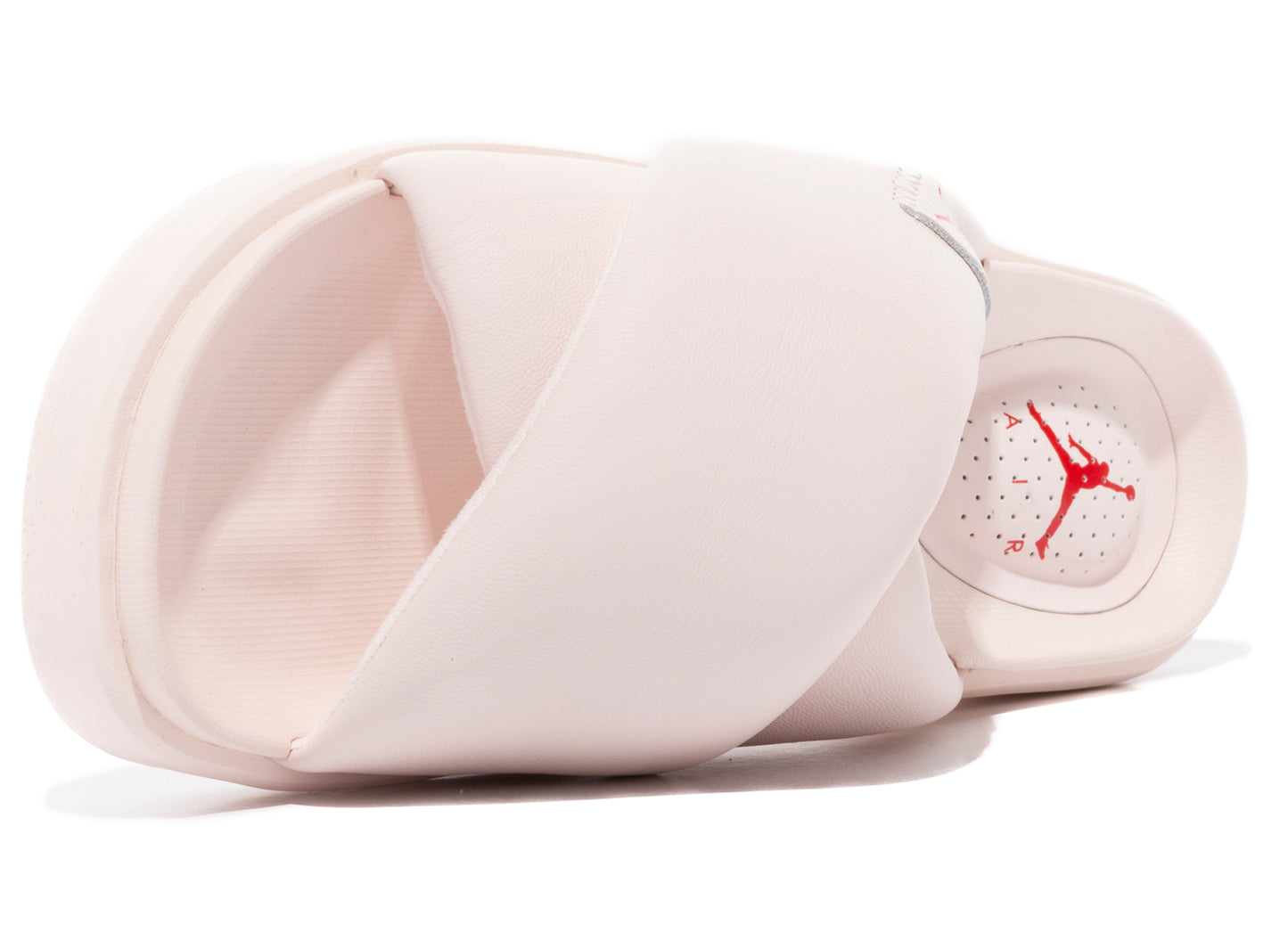 Women's Jordan Sophia Slides in Light Soft Pink / Fire Red / Phantom
