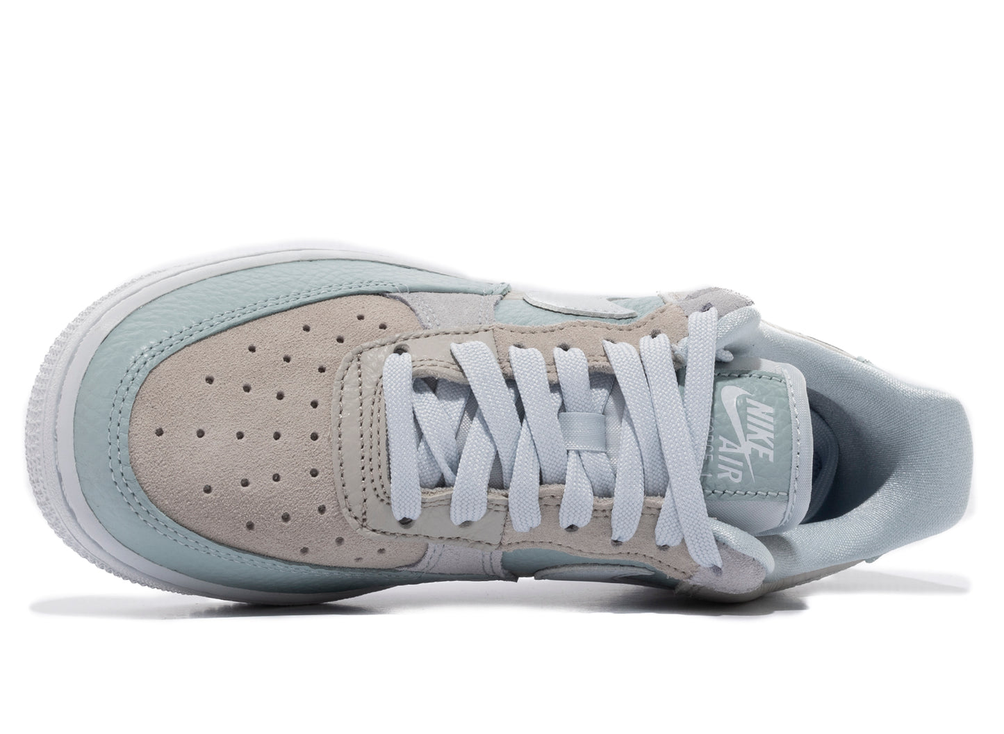 Women's Nike Air Force 1 '07 'Be Kind' in Football Grey / Aura / Ocean Blue