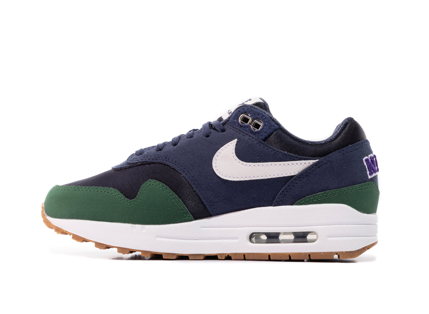 Women's Nike Air Max 1 '87 in Obsidian / White / Midnight Navy / Gorge Green