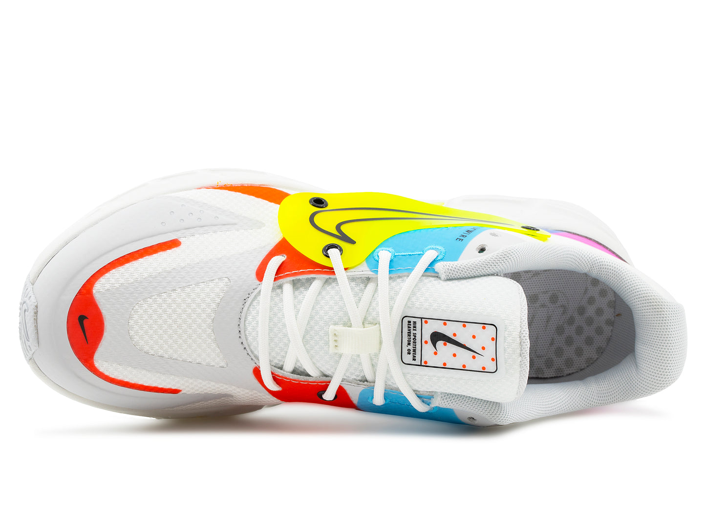 Women's Nike Alpina 5000 in Summit White / Black / Volt / Blue Fury