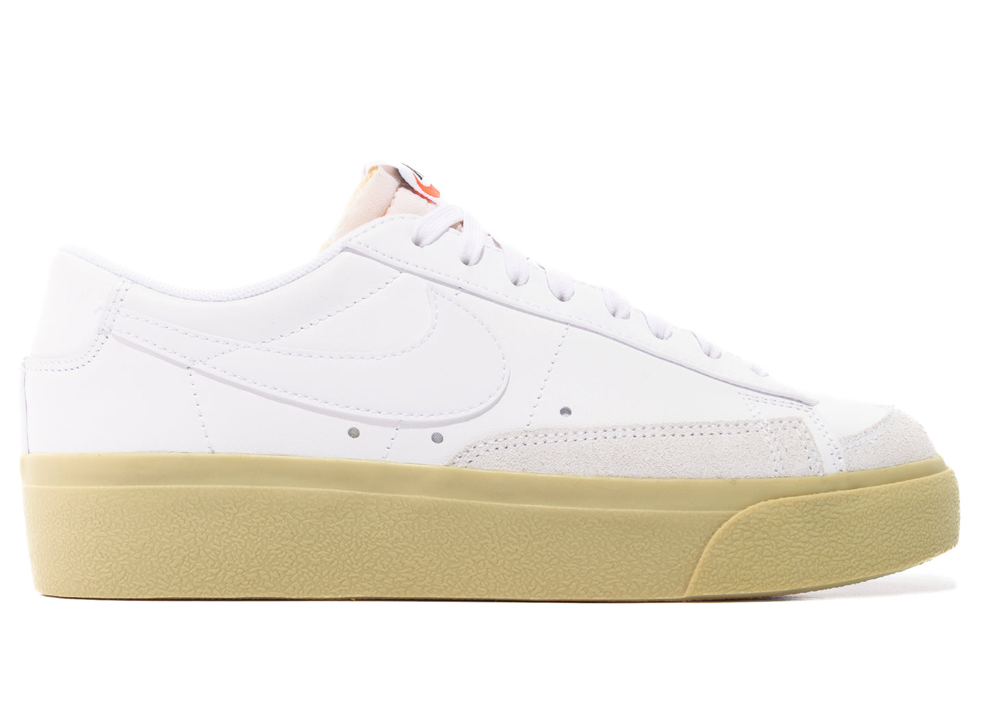 Women's Nike Blazer Low Platform in White / Lemon Wash / Black