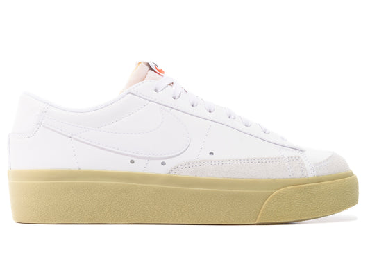 Women's Nike Blazer Low Platform in White / Lemon Wash / Black