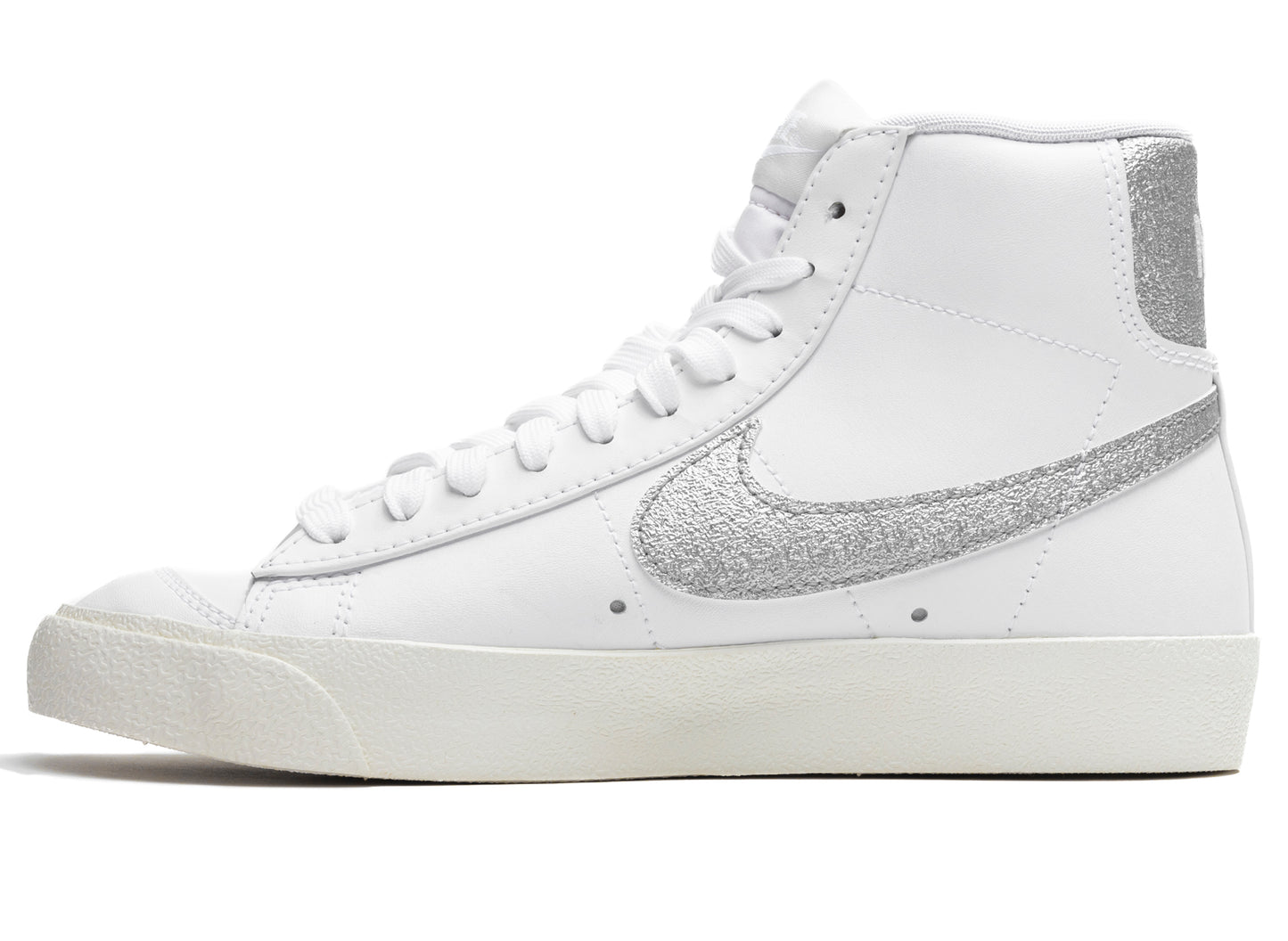 Women's Nike Blazer Mid '77 Essential in White / Metallic Silver / Sail / Summit White - view 3