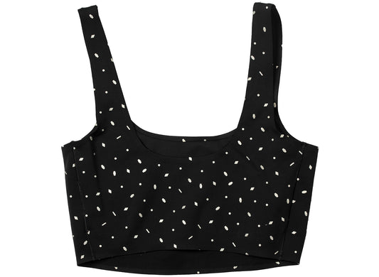 Women's Nike BTQ Gems Crop Top in Black / Metallic Silver