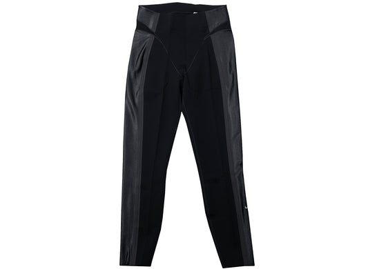 Women's Nike BTQ Layered Tights in Black / Metallic Silver