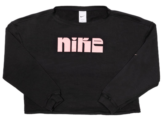 Women's Nike Fleece Optimism Crewneck in Black