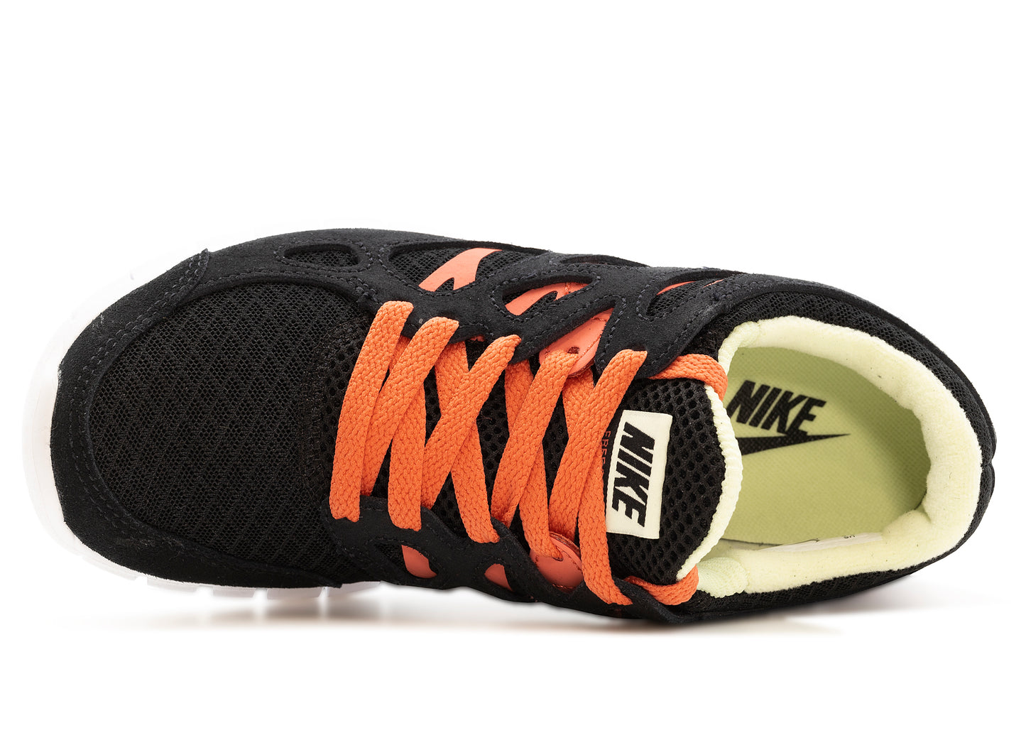 Women's Nike Free Run 2 in Black / Lime Ice / Magic Ember / White