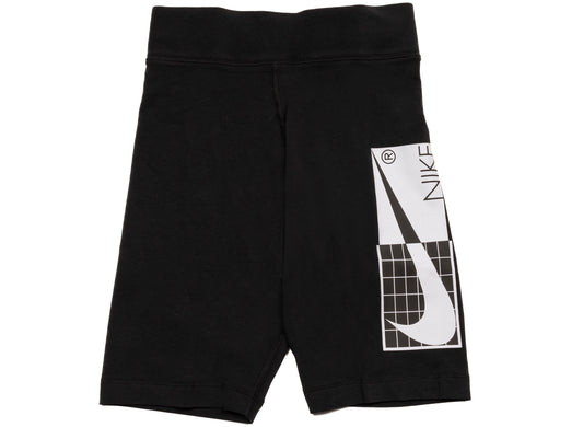 Women's Nike NSW GFX Tech Shorts in Black / White