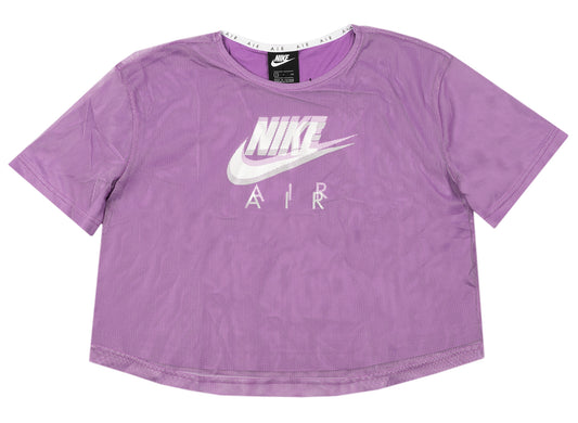 Women's Nike Sportswear Air S/S Top in Purple Nebula / White