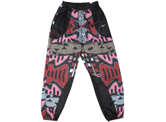 Women's Nike Sportswear AOP Woven Joggers in Black / White