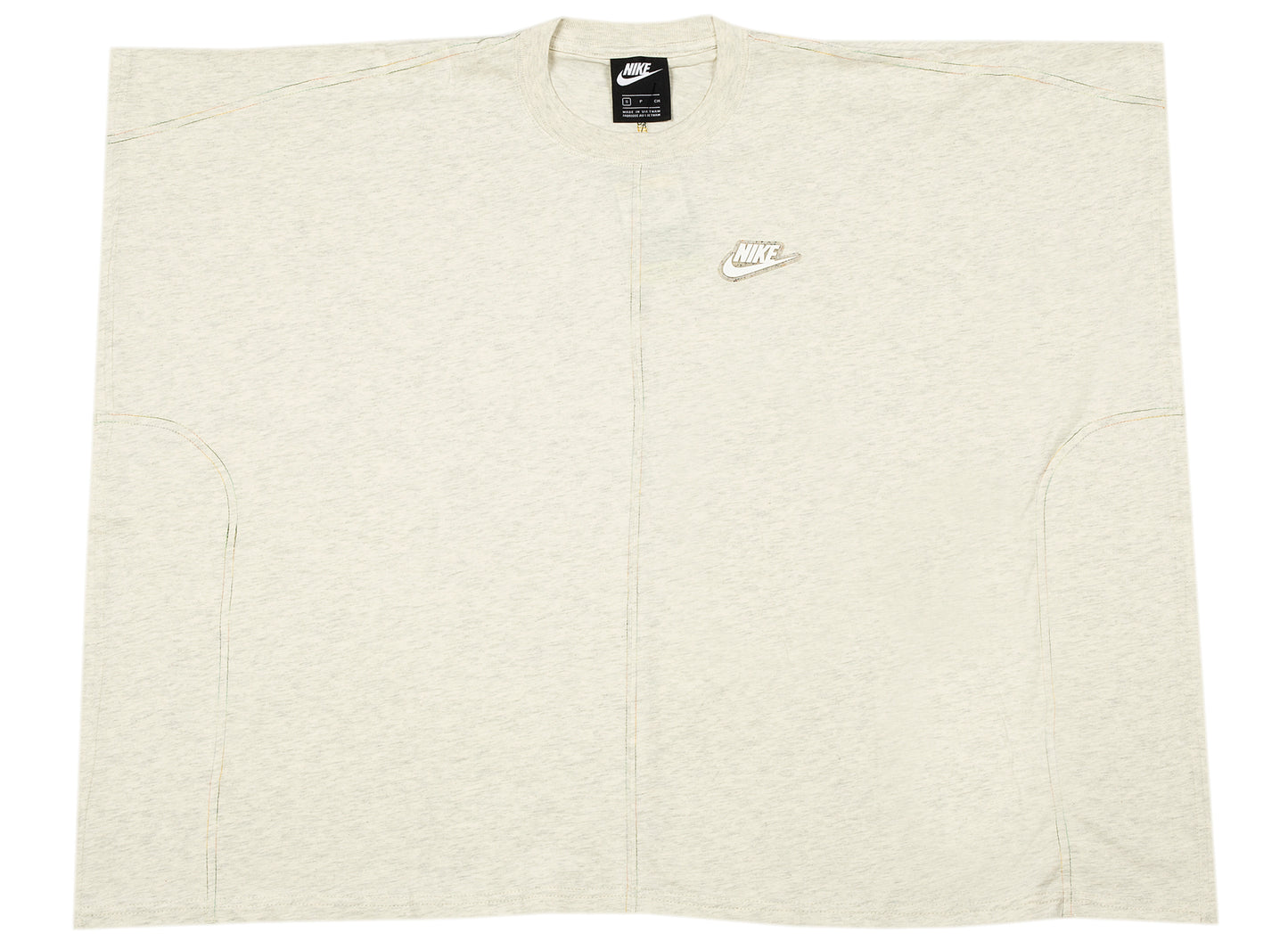 Women's Nike Sportswear Earth Day S/S Tee in Oatmeal Heather / White