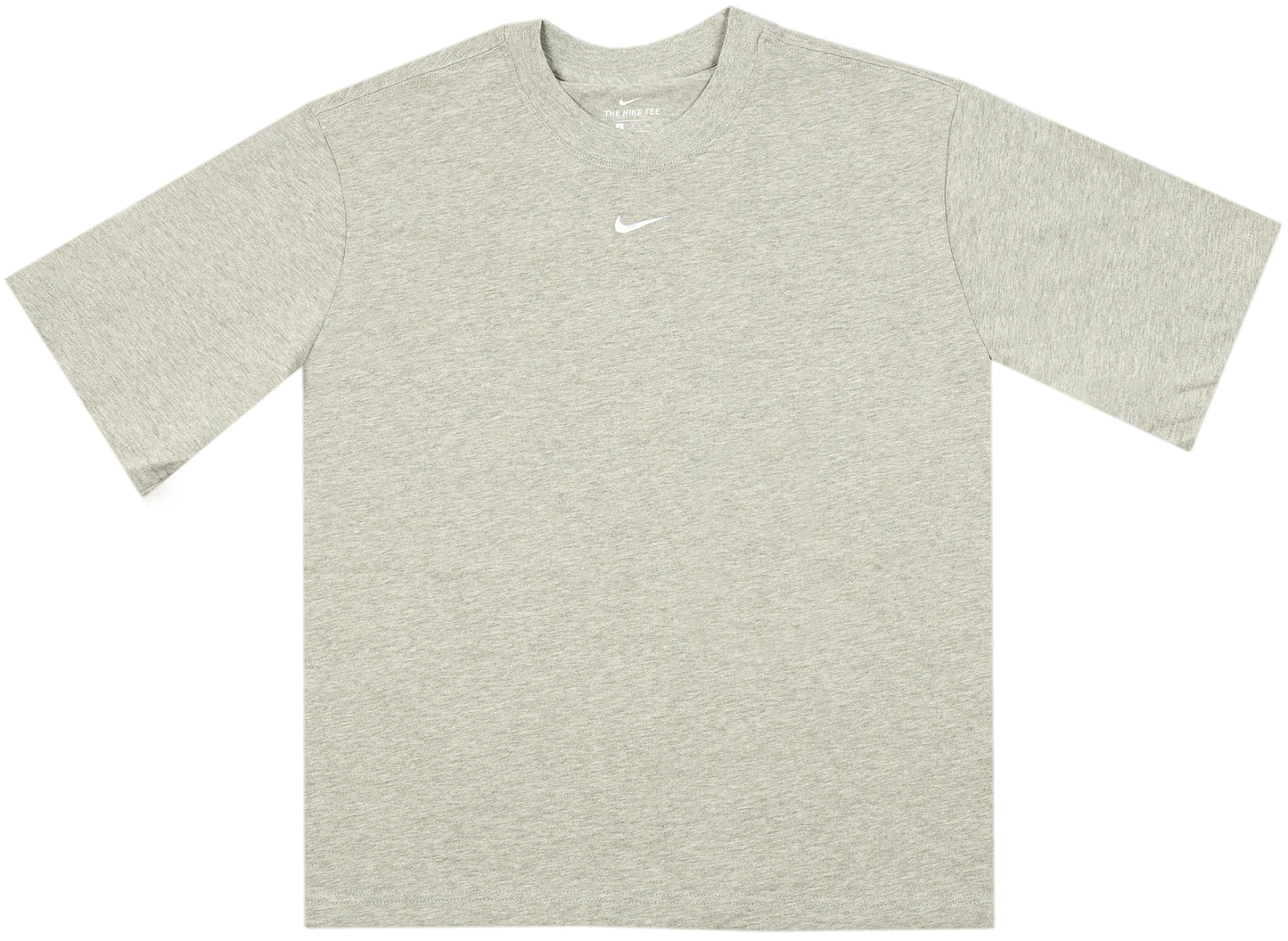 Women's Nike Sportswear Essentials Collection Boxy Tee in Dark Grey Heather / White