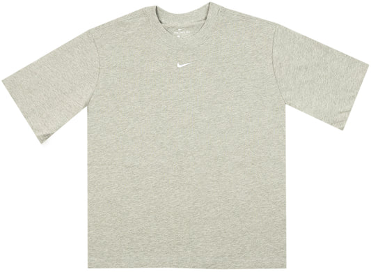 Women's Nike Sportswear Essentials Collection Boxy Tee in Dark Grey Heather / White
