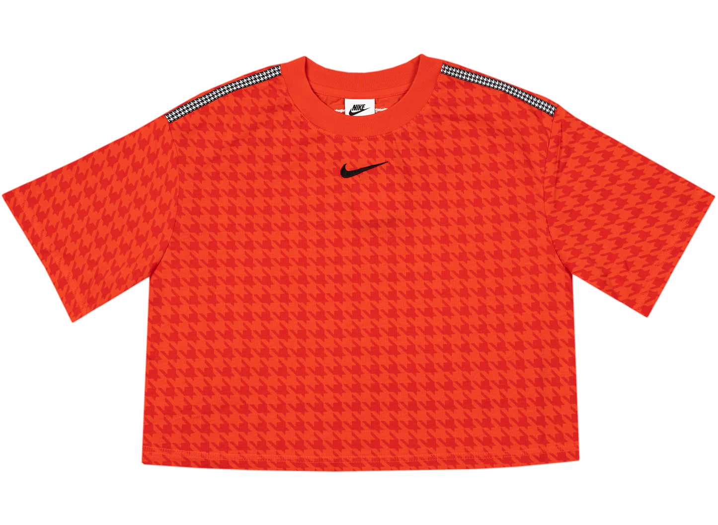 Women's Nike Sportswear Icon Clash Crop Top in Chile Red / Black