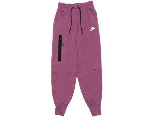 Women's Nike Sportswear Tech Fleece Essentials Pants in Light Bordeaux / White