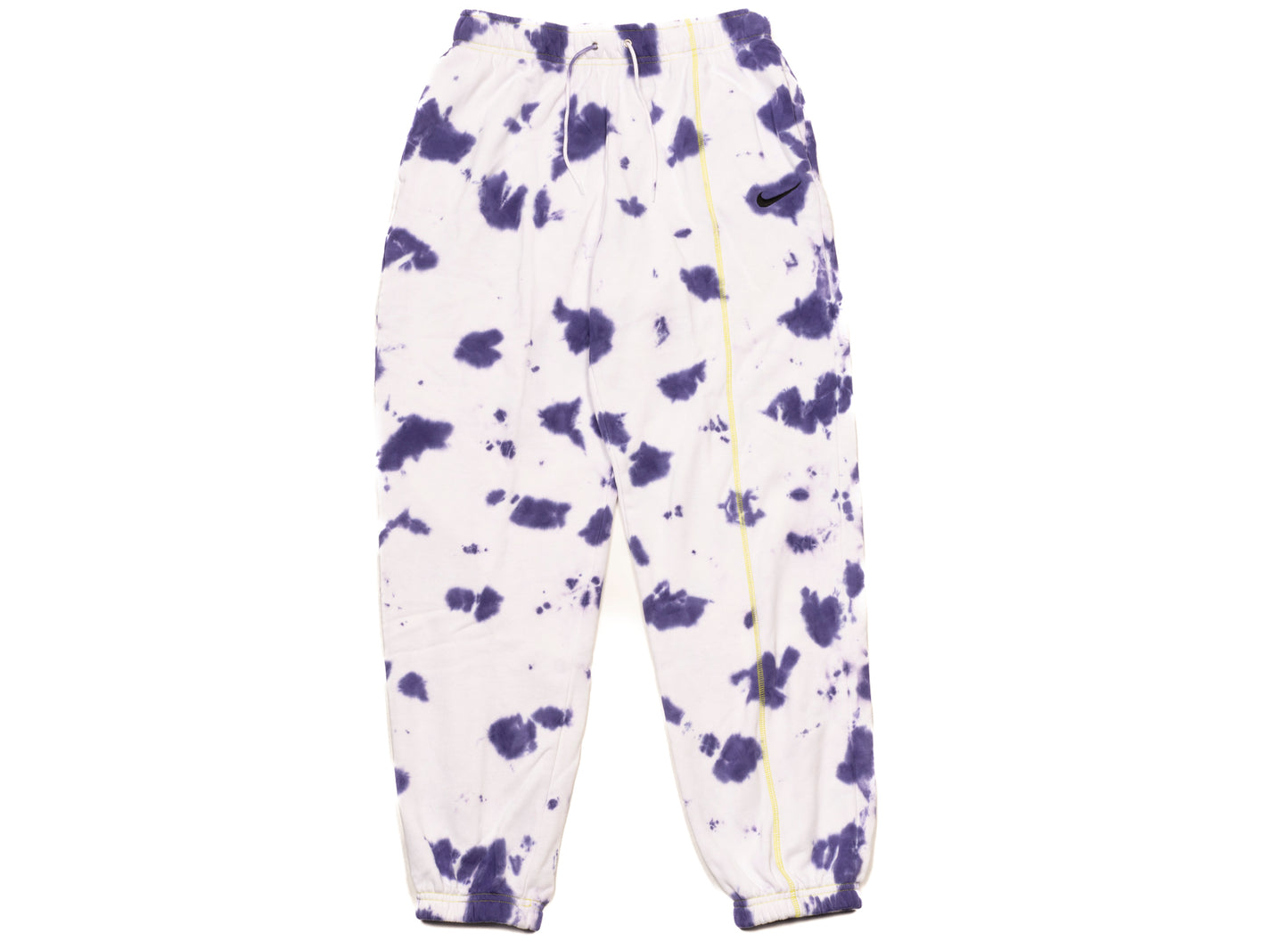 Women's Nike Sportswear Tie Dye Fleece Pants in Dark Iris / Atomic Green / Black