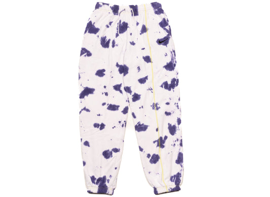 Women's Nike Sportswear Tie Dye Fleece Pants in Dark Iris / Atomic Green / Black