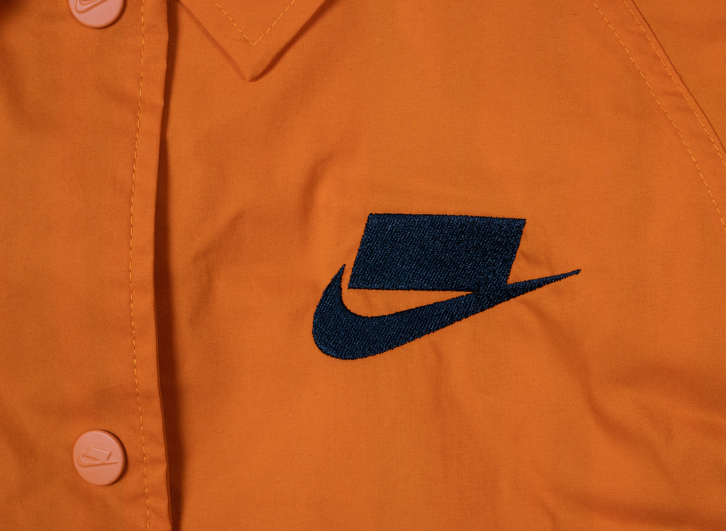 Women's Nike Sportswear Woven Jacket in Magma Orange / Black