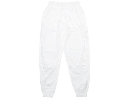 Women's Nike Sportswear Woven Pants in White / Black