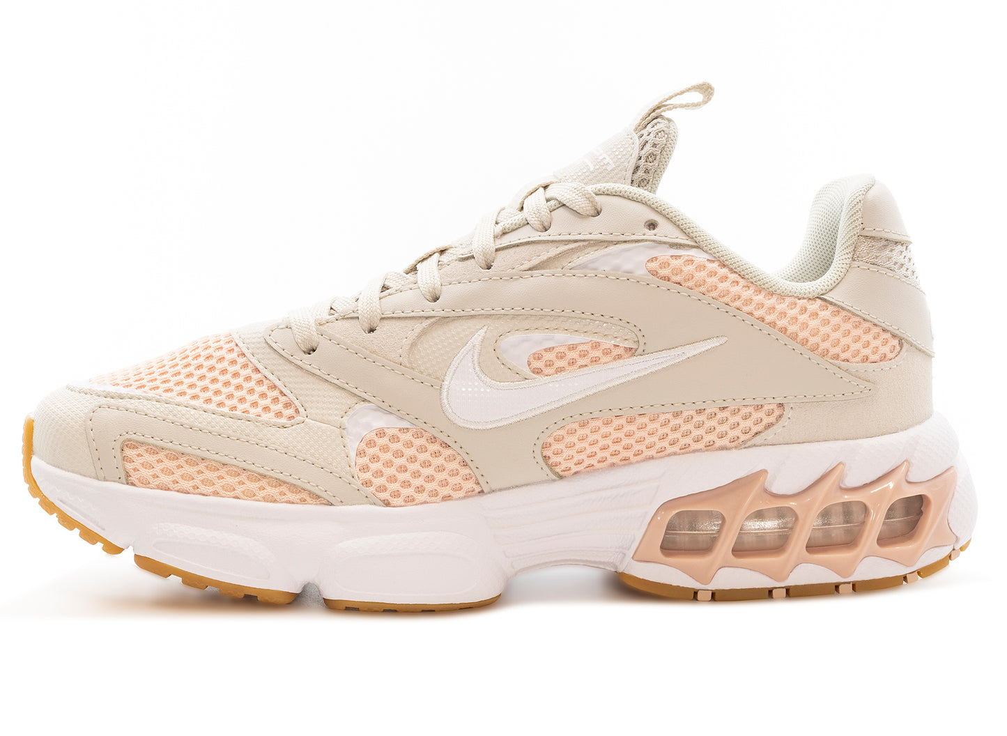 Women's Nike Zoom Air Fire in Light Bone / White / Pale Coral / Pink Oxford