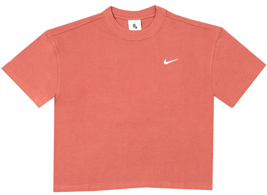 Women's NikeLab NRG Solo Swoosh Tee in Cedar / White