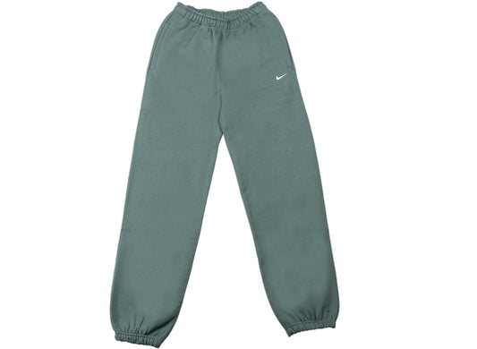 Women's NikeLab Solo Swoosh Fleece Pants in Hasta / White